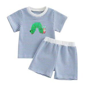 The Very Hungry Caterpillar outfit Boy Second Birthday Outfit Shorts Shirt